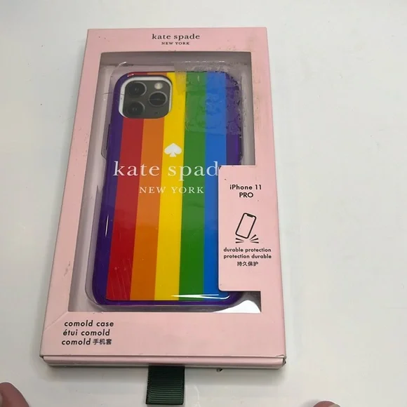 Kate Spade NIB iPhone 11 Pro rainbow phone case