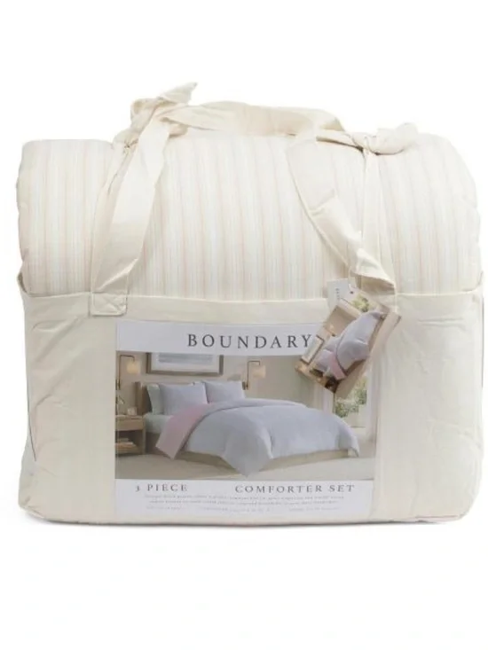 Boundary Cream 3-Piece Comforter Set