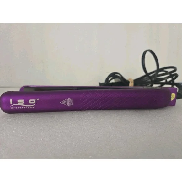 ISO Beauty Diamond Super Spectrum Pro Flat Iron Hair Straightener W Temp Control