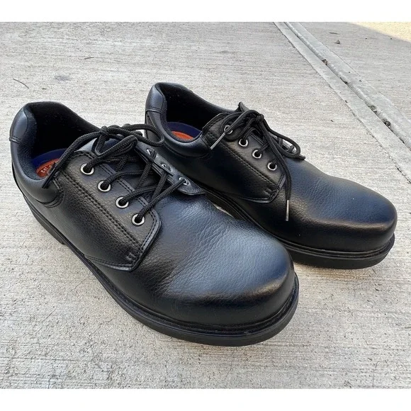 Dr. Scholl's Careers Men's 13 Wide Oil‎ Resistant Slip Resistant Leather Laced