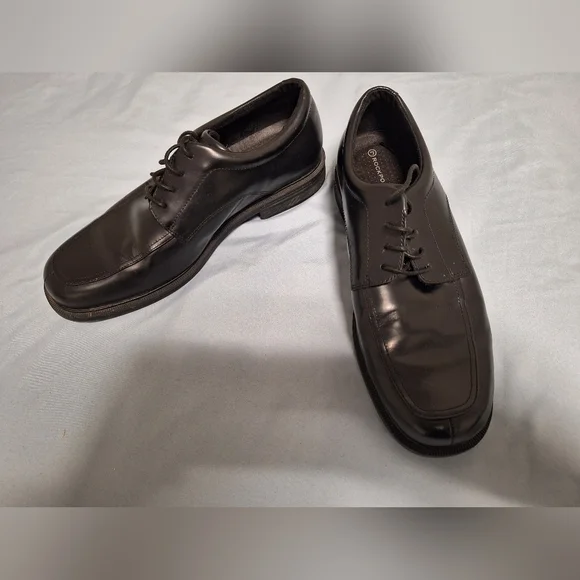 Rockport adiprene mens size 10 leather Derby loafers. EUC.