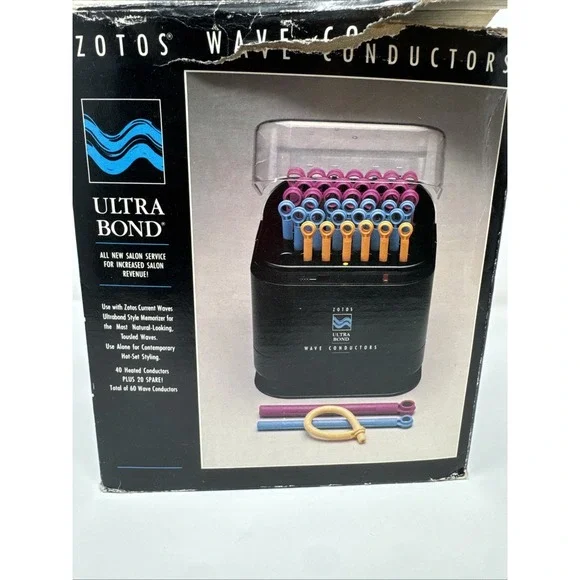 Zotos Ultra Bend Wave Conductors  Electric Bendy Curlers 40 Pc Set + 20 Tested
