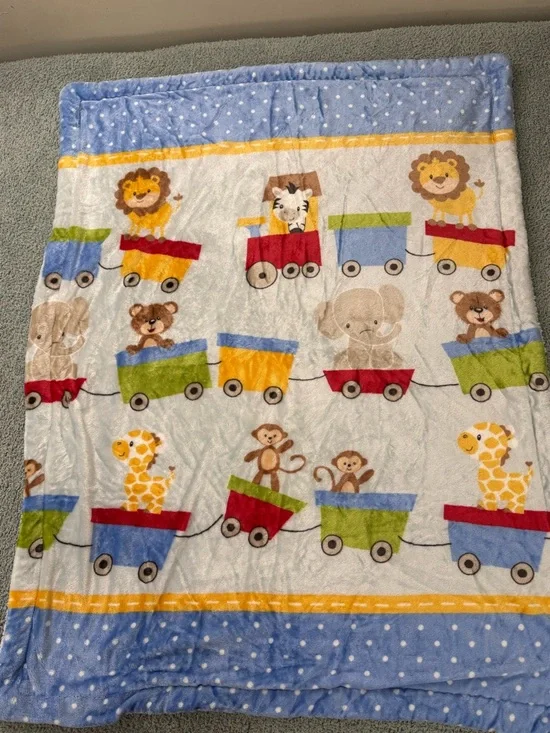 Safari Themed Baby Crib 39” X 53” Comforter