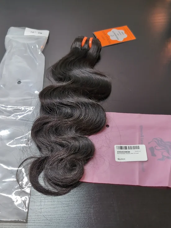 18 Inch Real Human Hair Weave One Bundle Body Wave Hair Extensions Natural Black