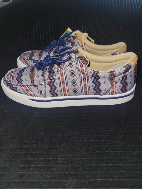 Twisted X Blue Multi-Patterned Casual Loafers