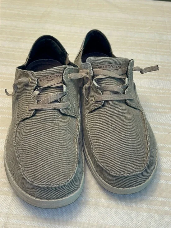Skechers Men's Melson-Volgo slip-on Shoes in Grey Size 12