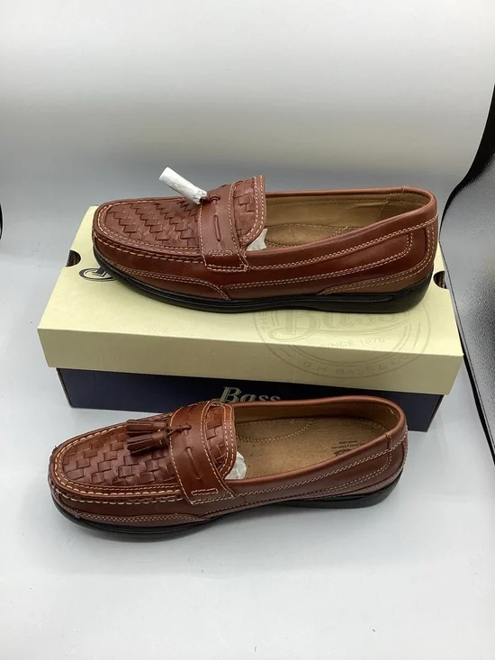 NWT G.H. Bass woven leather loafers, men’s size 12