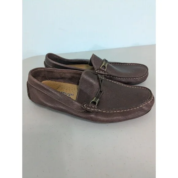 Giorgio Brutini Le Glove G-LEIGHTON Leather Bit Driving Loafers Men's 8.5 brown