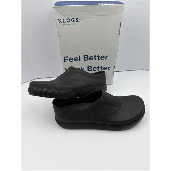 Klogs Footwear Mens Slip-On SHARK Slip Resistant USA Made Black Size 13