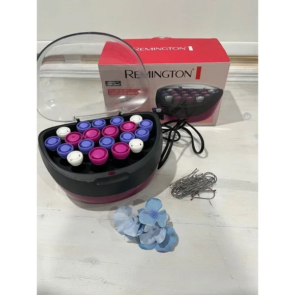 Remington H5600 Series Full‎ Set Wax Core Hair Rollers 20 Rollers Velvety