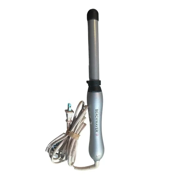 Beachwaver S1 Ceramic Dual Rotating Curling Iron Black‎ & Silver Model BW1136S1