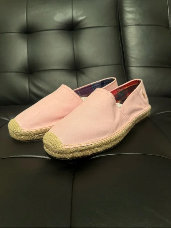 Polo Ralph Lauren Pink Canvas Loafers