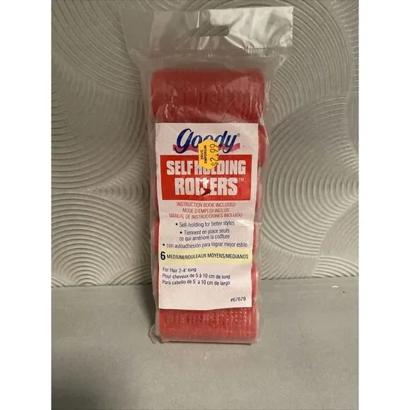 NOS Goody Self Holding Rollers 1995 Medium Set Of 6 #67679‎ (set of 2)