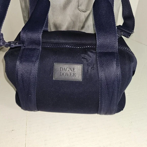 Dagne Dover Storm Blue Navy Small Landon Neoprene Crossbody Bag Minimal Purse FC