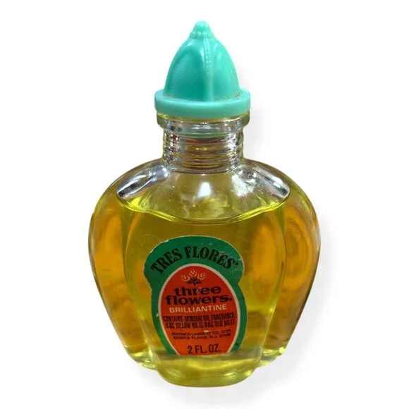 VTG 1930s‎ THREE FLOWERS Brilliantine ART DECO Bottle Richard Hudnut Decor Prop