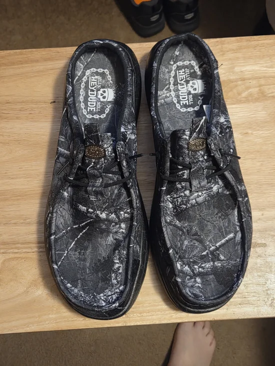 Jelly Roll Hey Dude Slides Mens Size 15  worn twice Like New