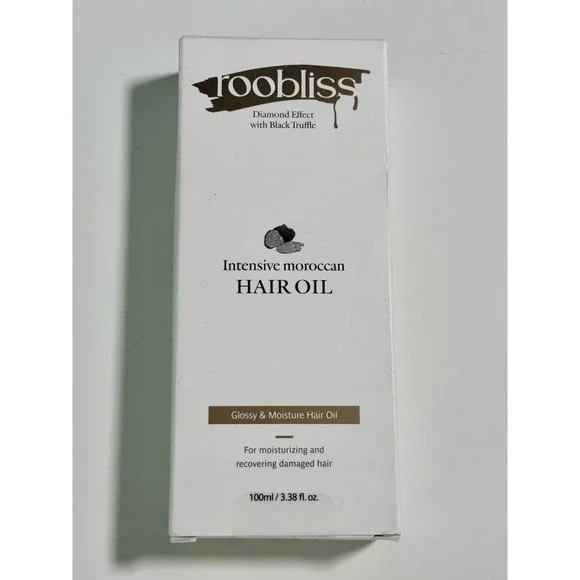NEW Roobliss Intensive Moroccan Hair Oil 100ml Black Truffle Argan K-Beauty