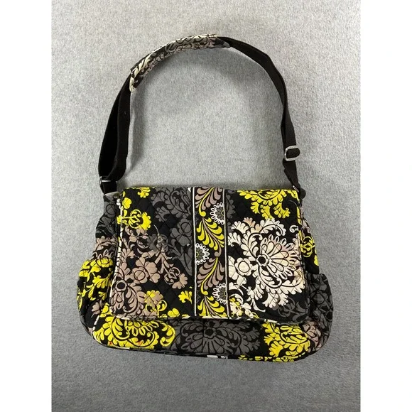 Vera Bradley Provencal Messenger Diaper Bag Floral Quilted Crossbody