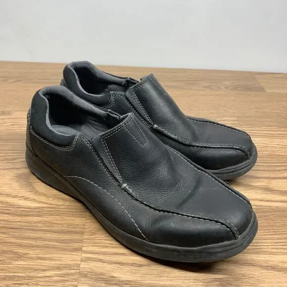Clarks Cotrell Step Men's Black Slip On Comfort Shoes Loafer -‎ Size 10.5