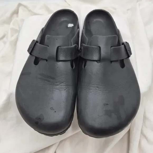 Birkenstock Black Boston Essentials EVA Slip On Clog Sandal EU 44 men US 11-11.5