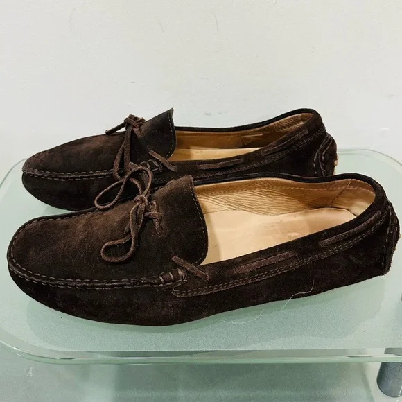 Koio Maranello in Brown ‎ Suede Shoes loafers Mens Size 10 M