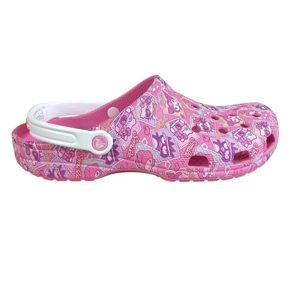 NEW Crocs Sanrio Mens Hello Kitty Clogs Shoes Size 13‎ Pink Slip On Cushioned