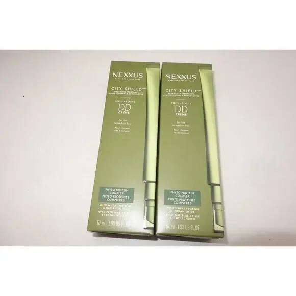 2 Pack of NEW NEXXUS CITY SHIELD Step 3 DD Creme for Fine to Medium Hair 1.93 oz