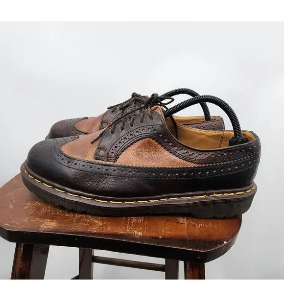 Vintage Dr. Martens 3989 Brogue Oxford Wingtip Made‎ In England Mens Size 9 L10