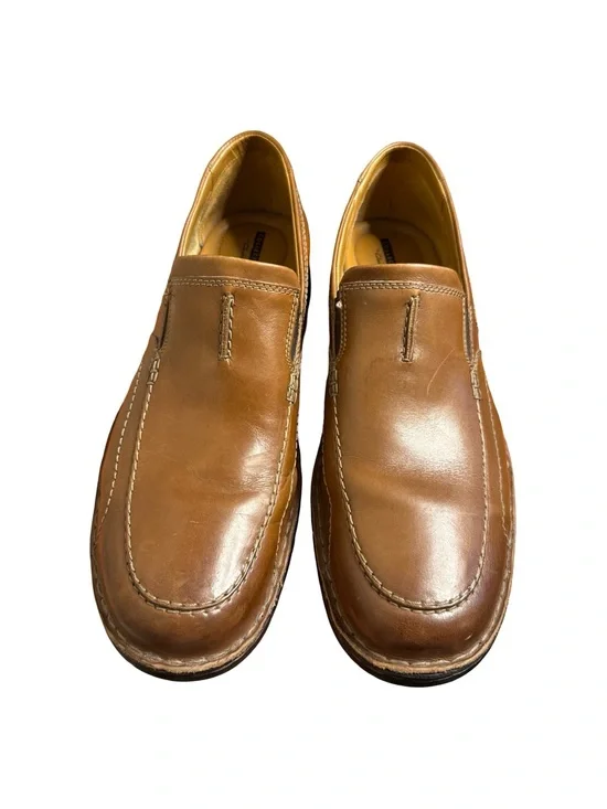 Clarks Northam Racer Slip On Leather‎ Loafer Cognac Men's 13