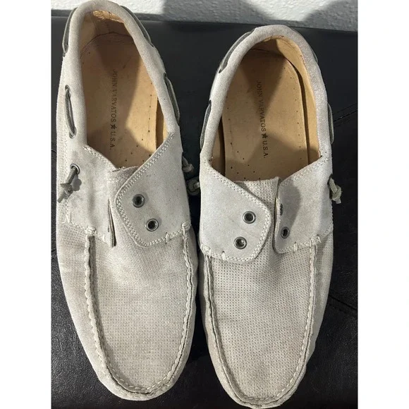 JOHN VARVATOS‎ men's grey SIZE 13 loafers