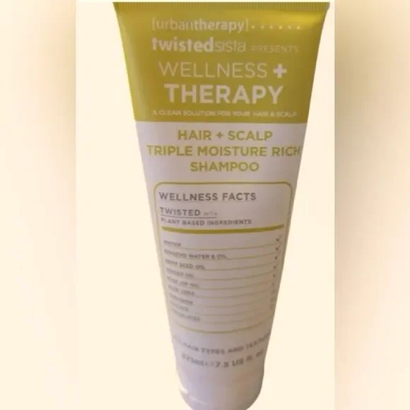 💥Twisted sisters wellness + therapy Hair and scalp triple moisture rich Shampoo