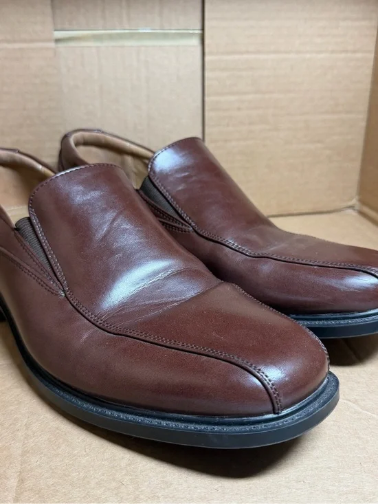 croft & barrow Brown Leather Slip-On Men's Loafers