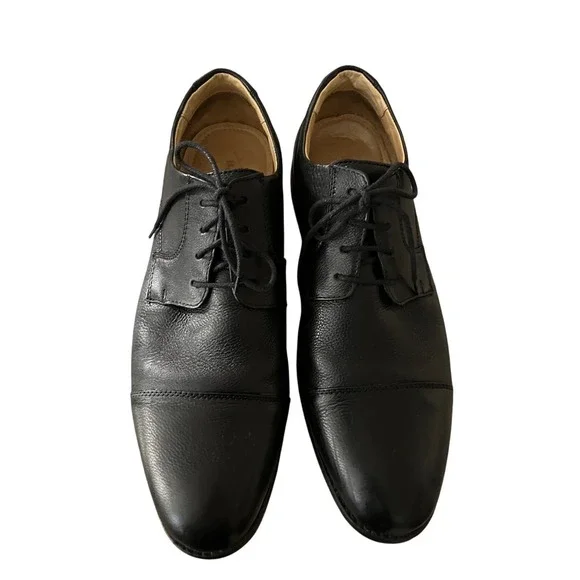 Dress Oxford‎ Leather Cap Toe Shoes Black Belvedere Duke Men 13 Classic