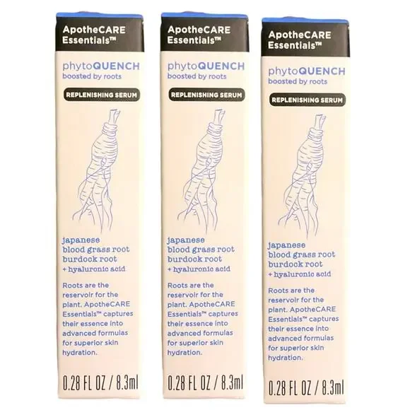 ApotheCare‎ Essentials Phyto QUENCH Lot of 3 NEW Sealed .28fl oz/8.3ml