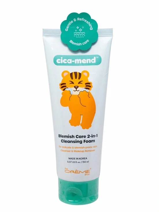 The Crème Shop Cica-Mend Blemish Care 2-in-1 Cleansing Foam NWT