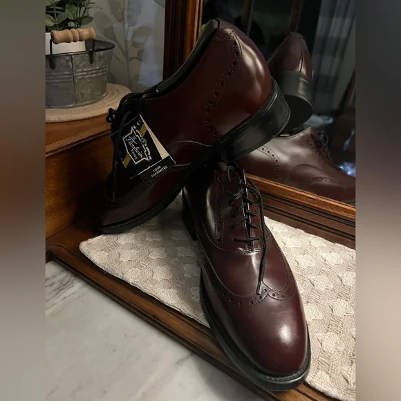 FLORSHEIM Classic Lace Up Oxford Derby Dress Shoes Rich Brown Men's‎ Size 11 EUC