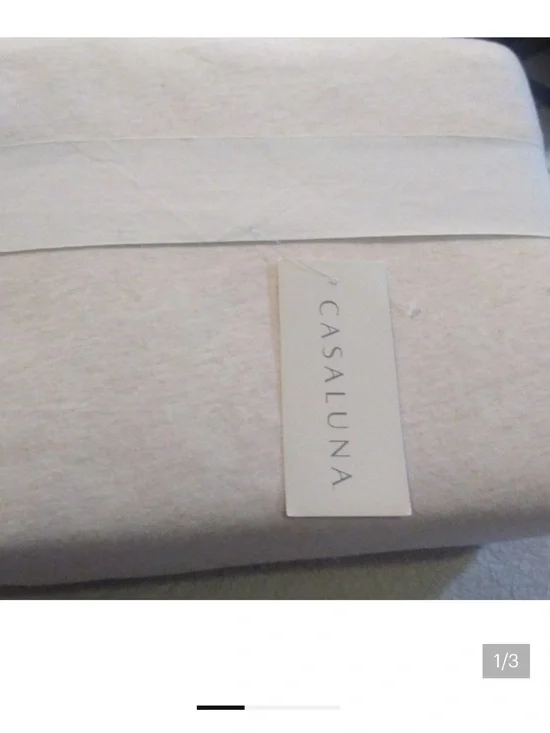 CASALUNA Duvet Set Full/Queen Beige Jersey NWT