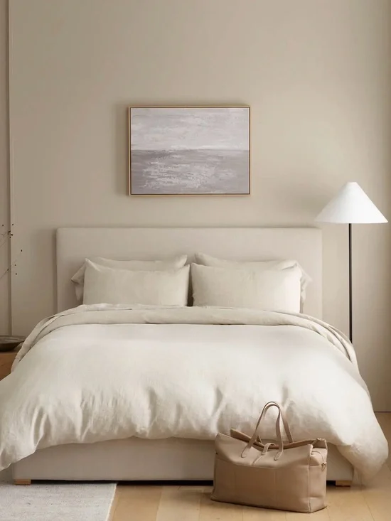 NWOT Quince European Linen Chambray Duvet Cover, King/Cal K (Natural)