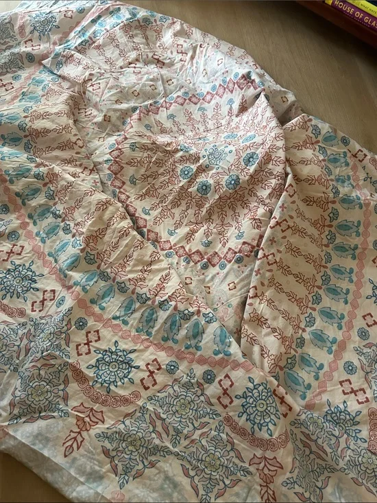 👑 Pottery Barn Teen Maya medallion boho F/Q duvet cover with shams  PB Teen