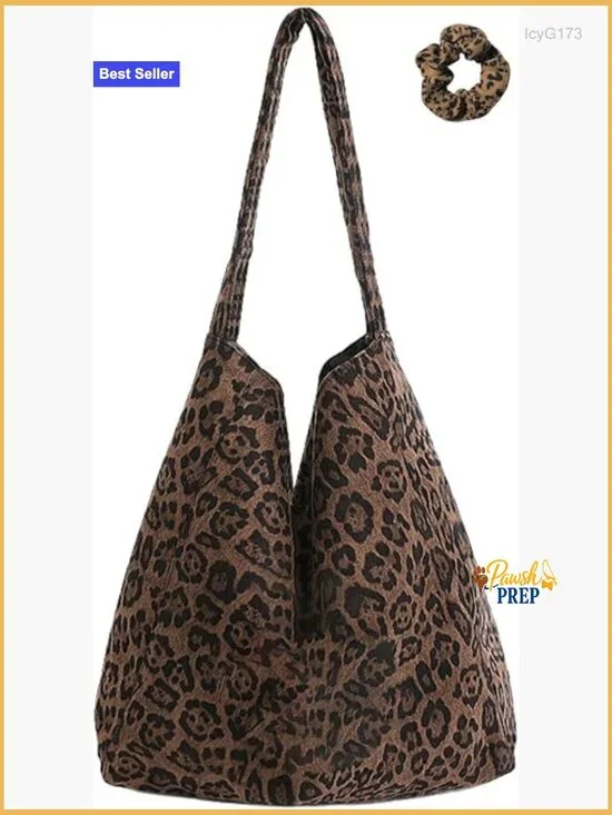Large Capacity Hobo Shoulder Bag with Zipper Closure