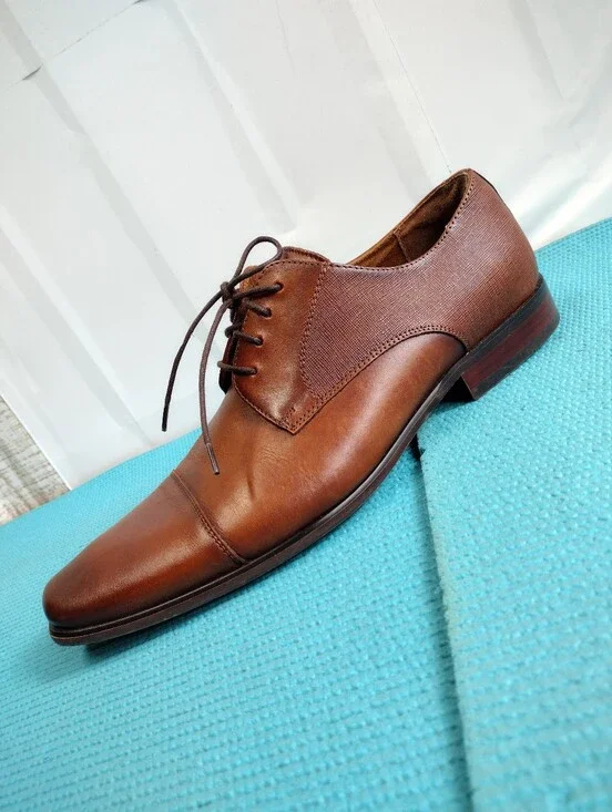 Florsheim Men's Leather Scottsdale Cap Toe Dress Shoes Size 10D