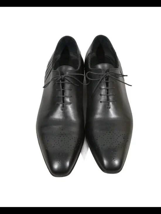 Louis Vuitton Black Leather Cap-Toe Oxford Dress Shoes 11UK/12US