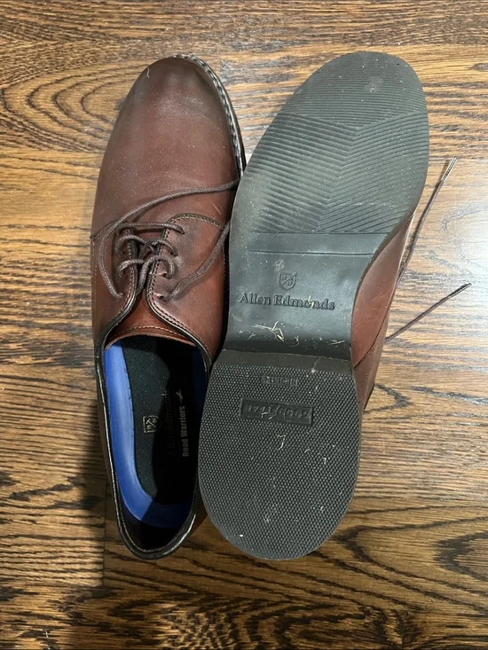 Allen Edmonds Brown Leather Derby Dress Shoes