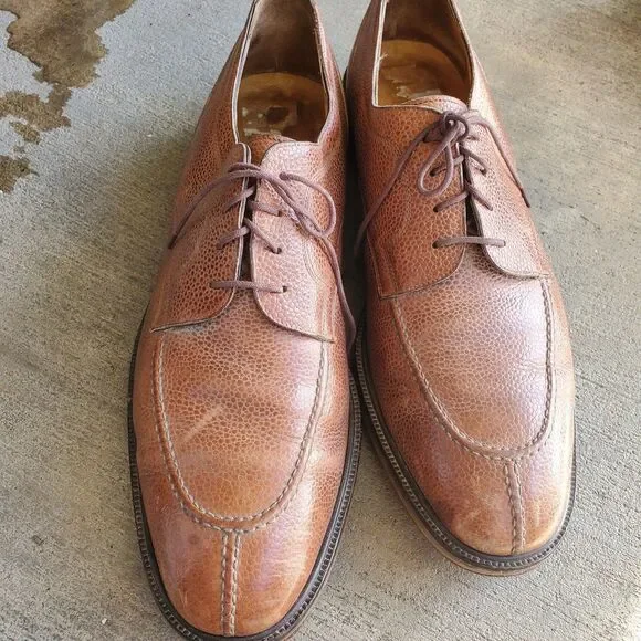 Vintage COLE HAAN Men's Dress Shoes Size 11.5M Leahter OXFORDS ( Made in ITALY )