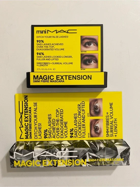 MAC Magic Extension 5mm Fibre Mascara - Yellow Packaging (Both)