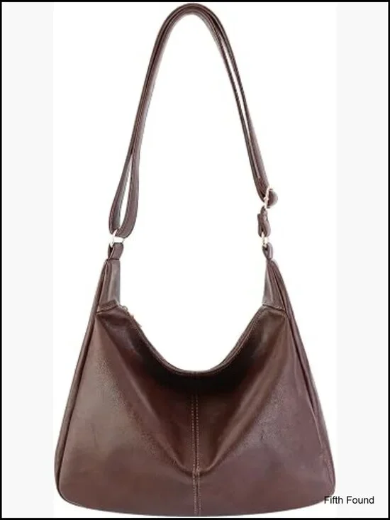 Slouchy Hobo Shoulder Crossbody Bag Soft Vegan Leather Women Purse