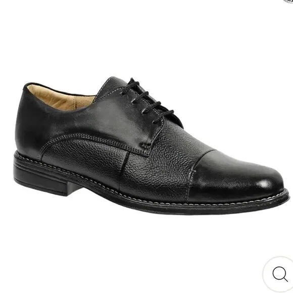 SANDRO MOSCOLONI STRAIGHT TIP BLUCHER DERBY MAXWELL, Black, 13, NWOB