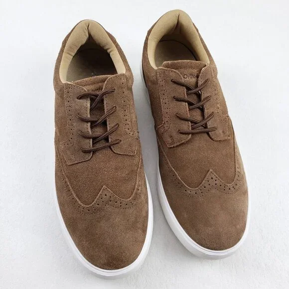 Orthocomfoot Orthopedic Oxford Shoe Mens 12 46 Brown Leather Diabetic Lace Up