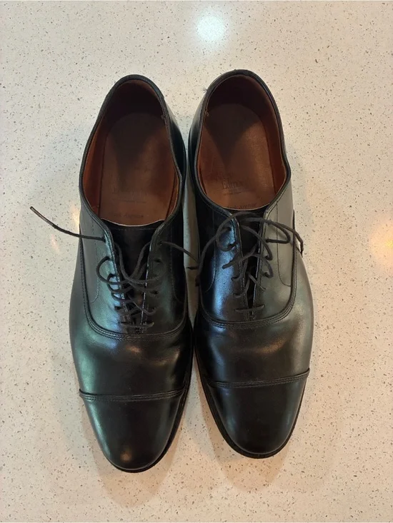 Allen Edmonds Park Avenue Toe Oxford Dress Shoes Black Leather Men’s 11 D USA