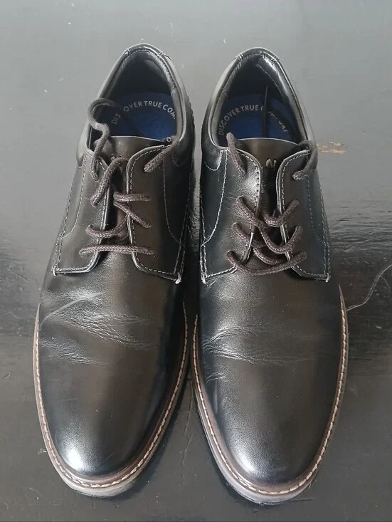 Men's Nunn Bush Black Leather Lace-Up Dress Shoes Size 8M